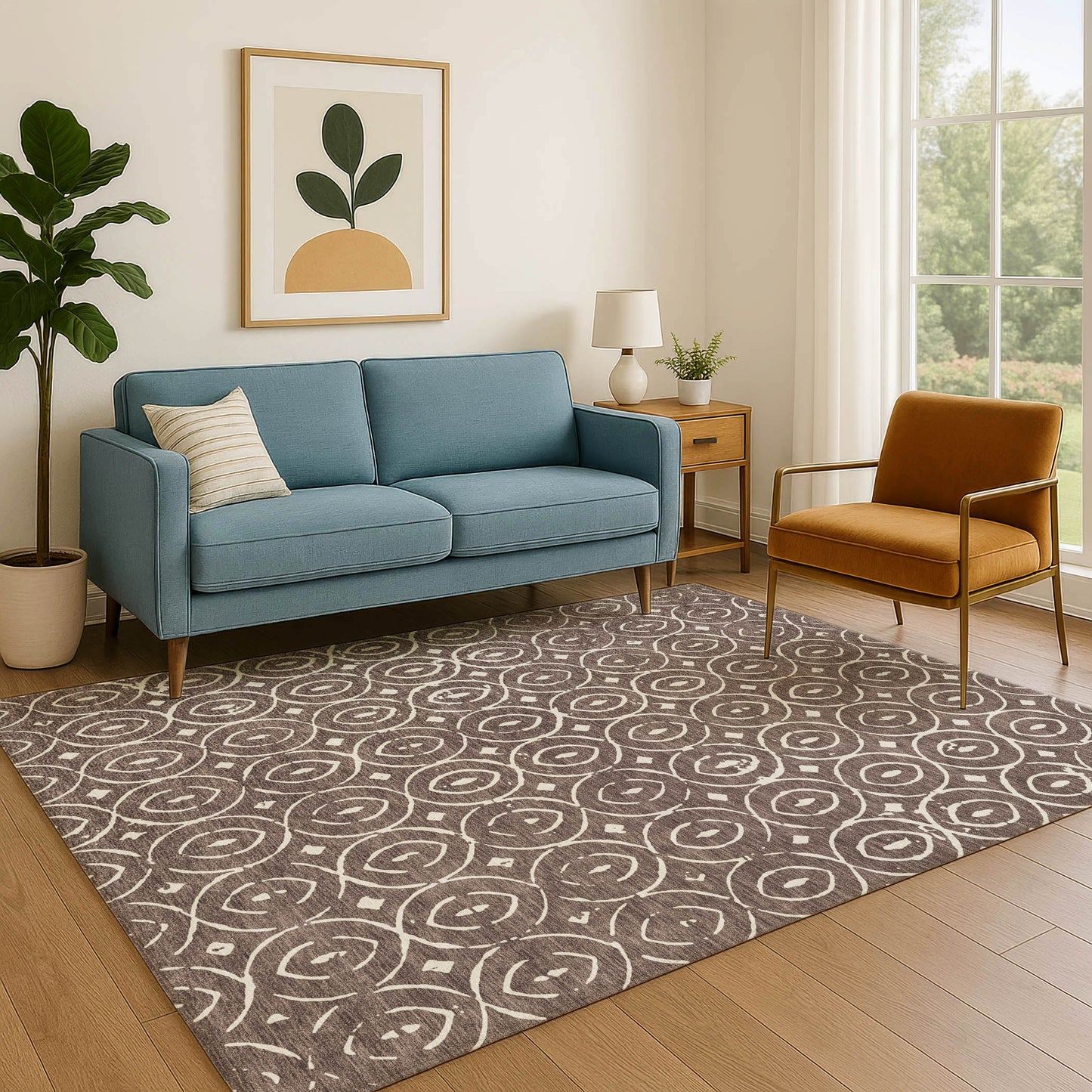 Dalyn Rugs The Reserve  Brown  Geometric