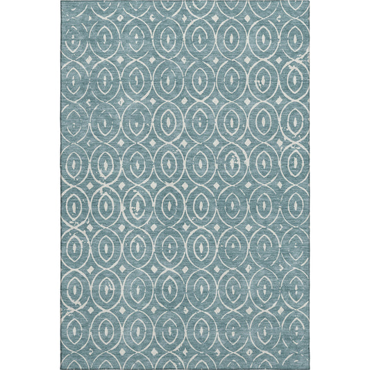 Dalyn Rugs The Reserve  Turquoise  Geometric