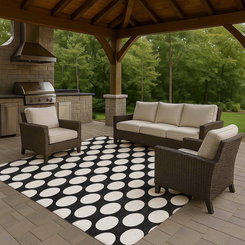 Dalyn Rugs The Reserve  Black  Geometric