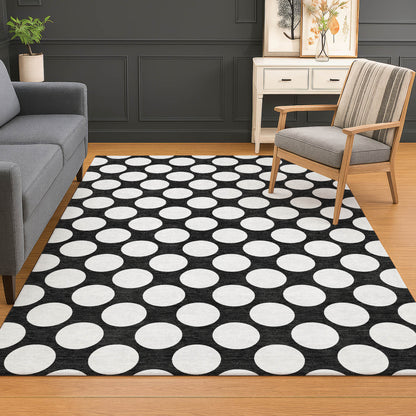 Dalyn Rugs The Reserve  Black  Geometric