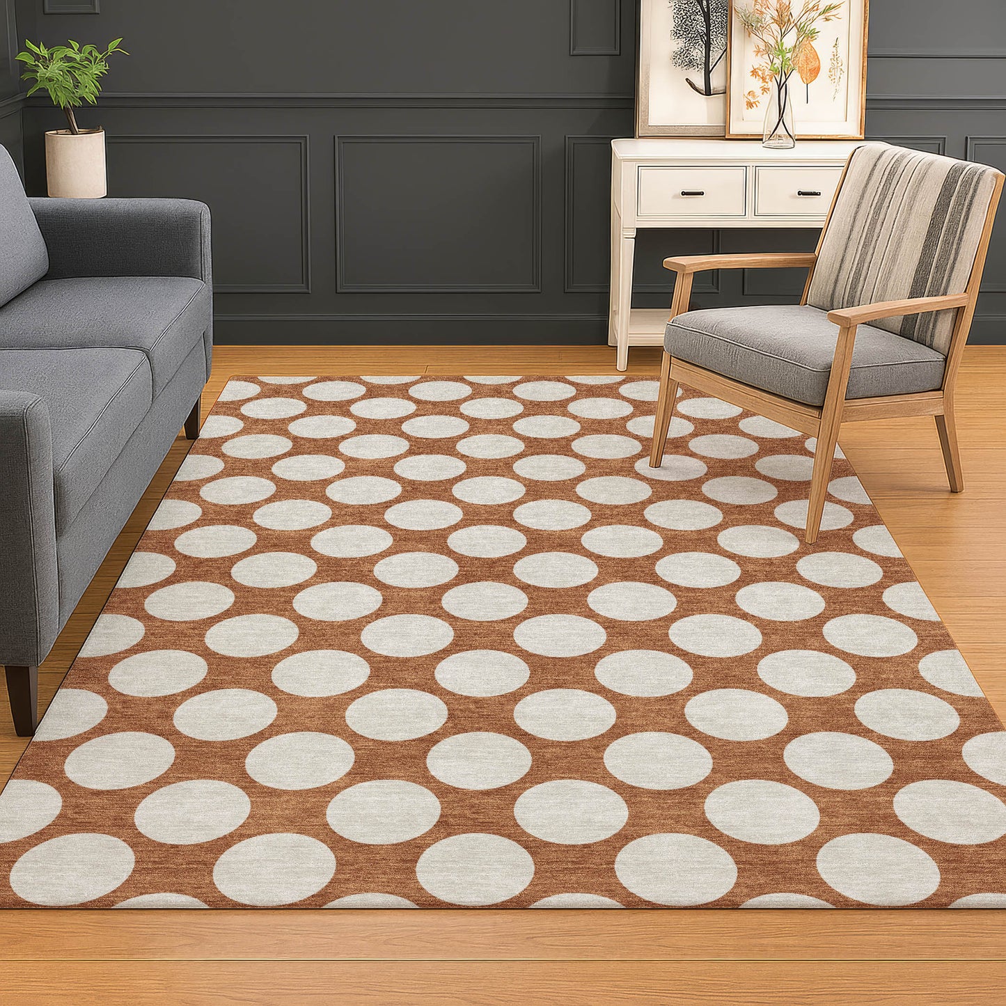 Dalyn Rugs The Reserve  Paprika  Geometric