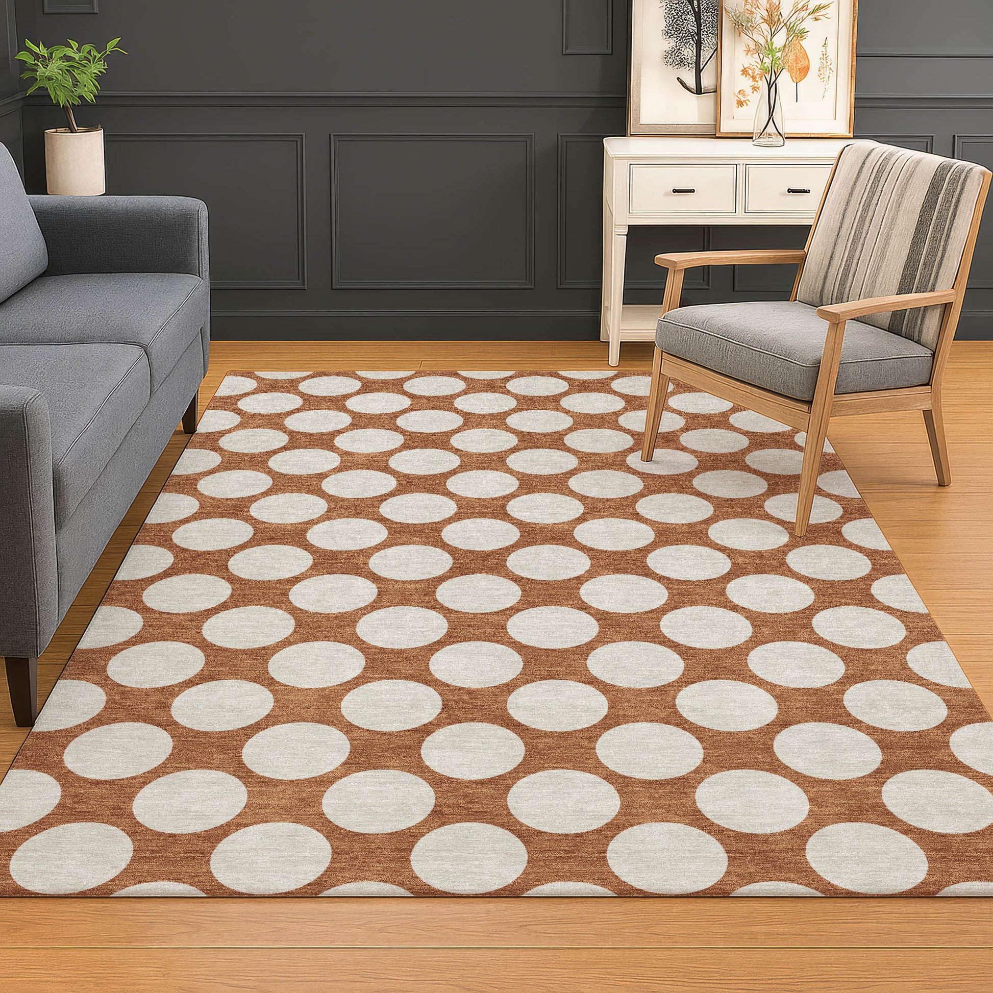 Dalyn Rugs The Reserve  Paprika  Geometric