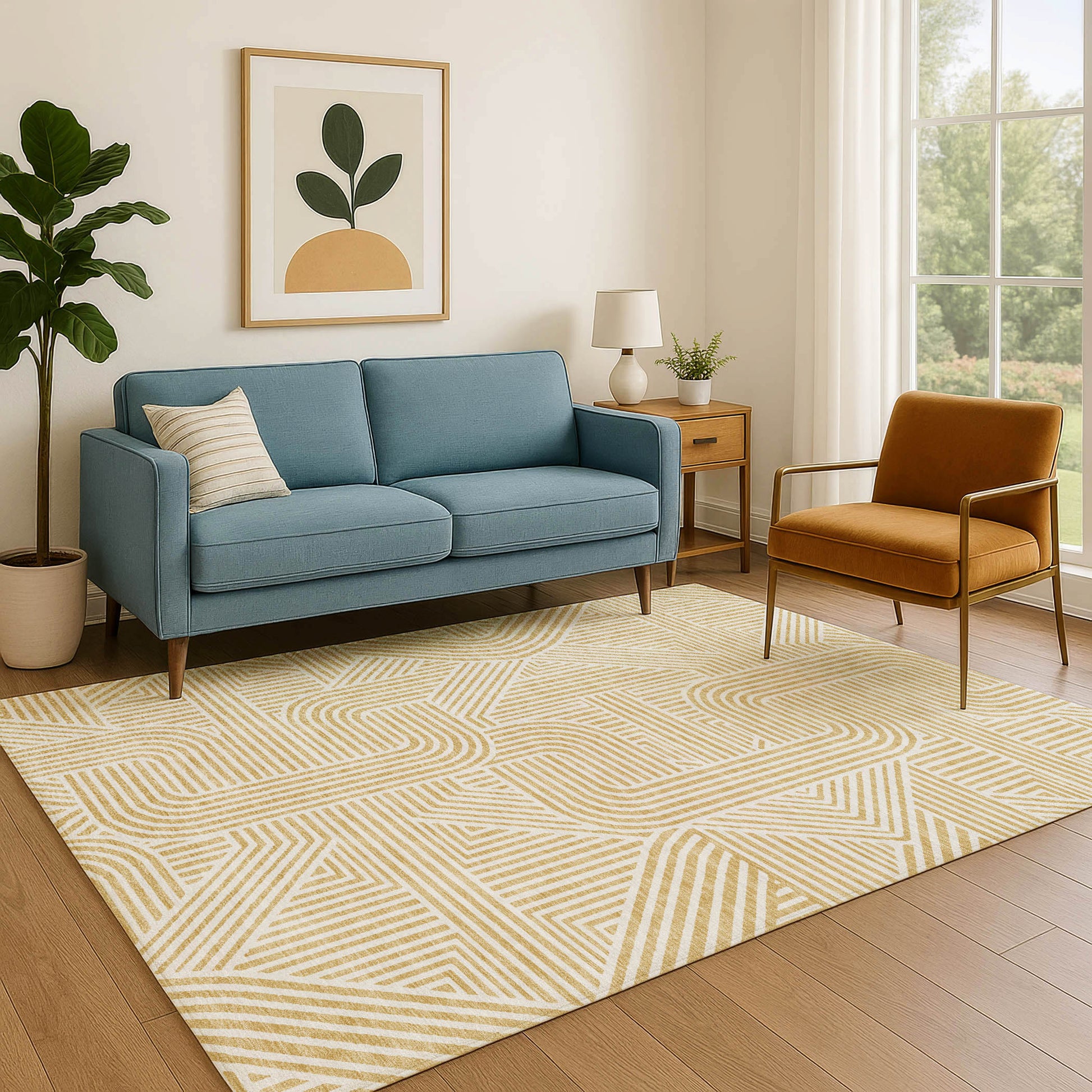 Dalyn Rugs The Reserve  Gold  Geometric