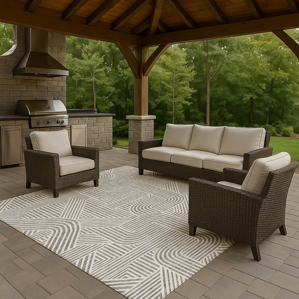 Dalyn Rugs The Reserve  Gray  Geometric
