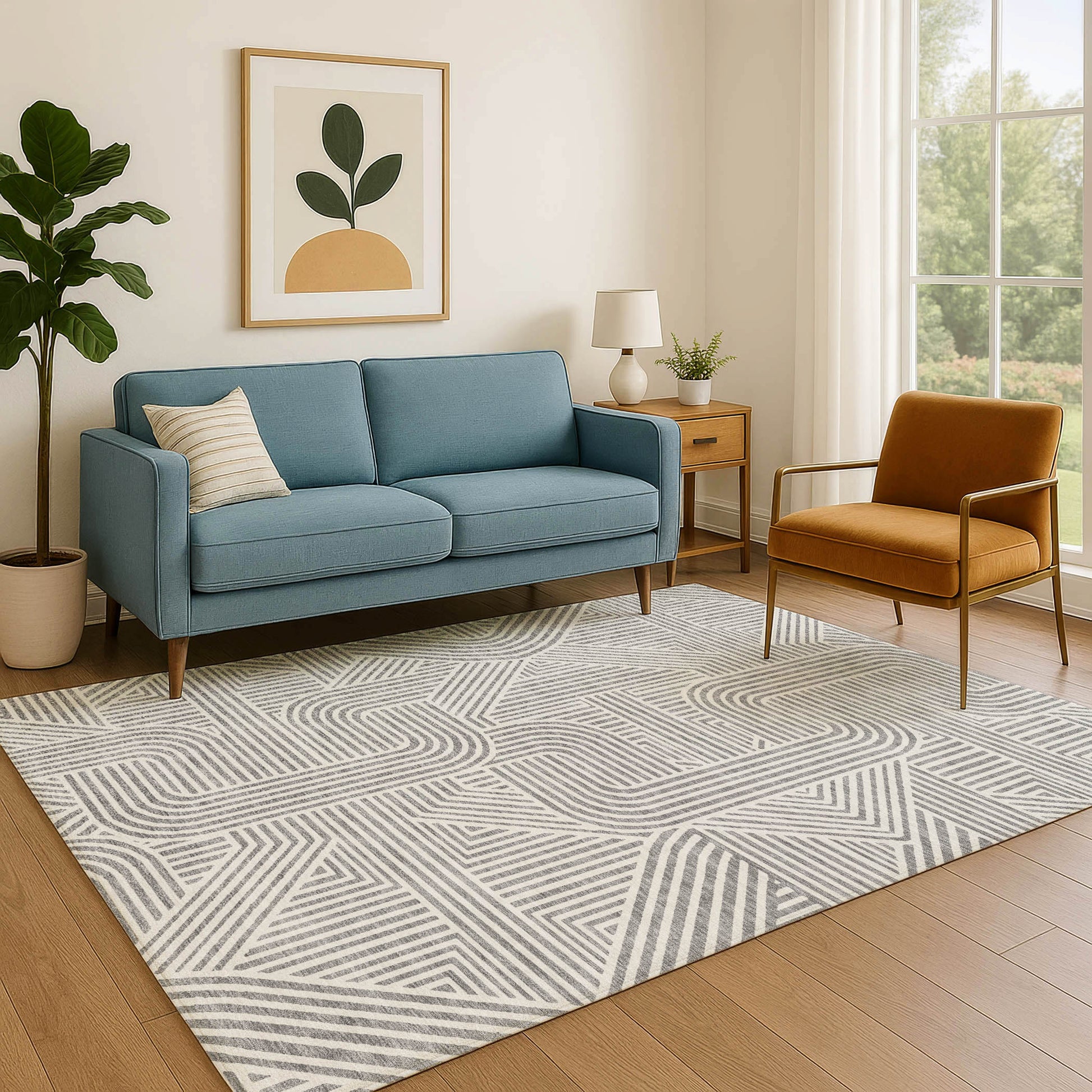 Dalyn Rugs The Reserve  Gray  Geometric