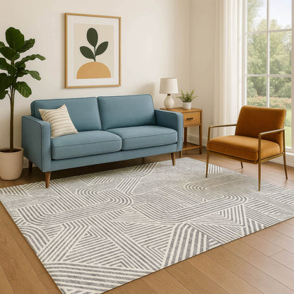 Dalyn Rugs The Reserve  Gray  Geometric