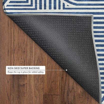 Dalyn Rugs The Reserve  Navy  Geometric