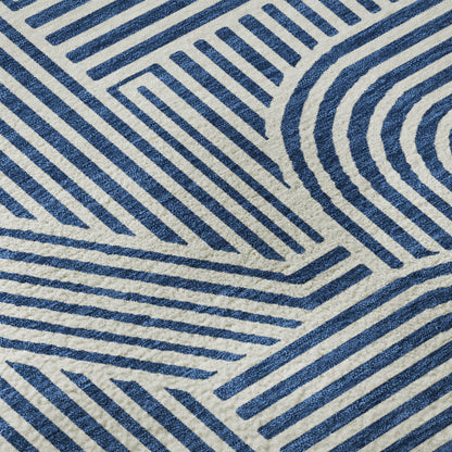 Dalyn Rugs The Reserve  Navy  Geometric
