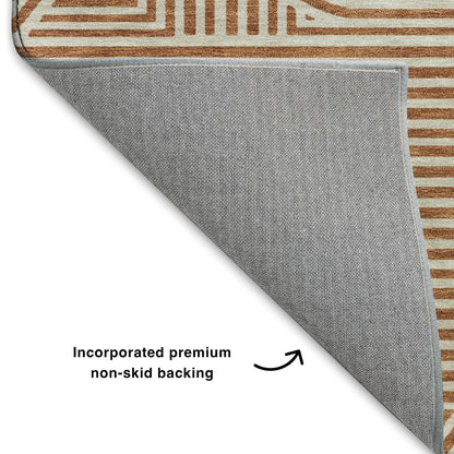 Dalyn Rugs The Reserve  Paprika  Geometric