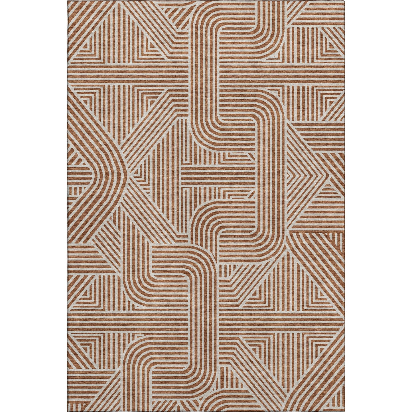 Dalyn Rugs The Reserve  Paprika  Geometric
