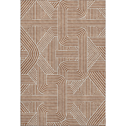 Dalyn Rugs The Reserve  Paprika  Geometric