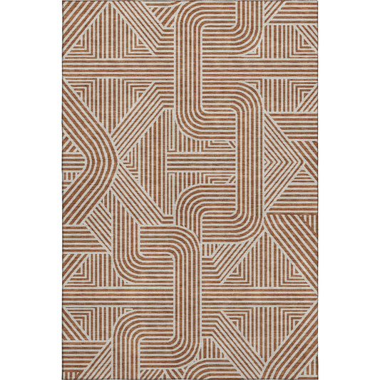 Dalyn Rugs The Reserve  Paprika  Geometric