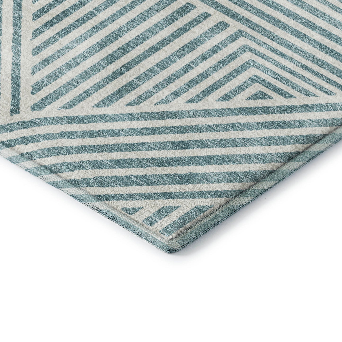 Dalyn Rugs The Reserve  Teal  Geometric