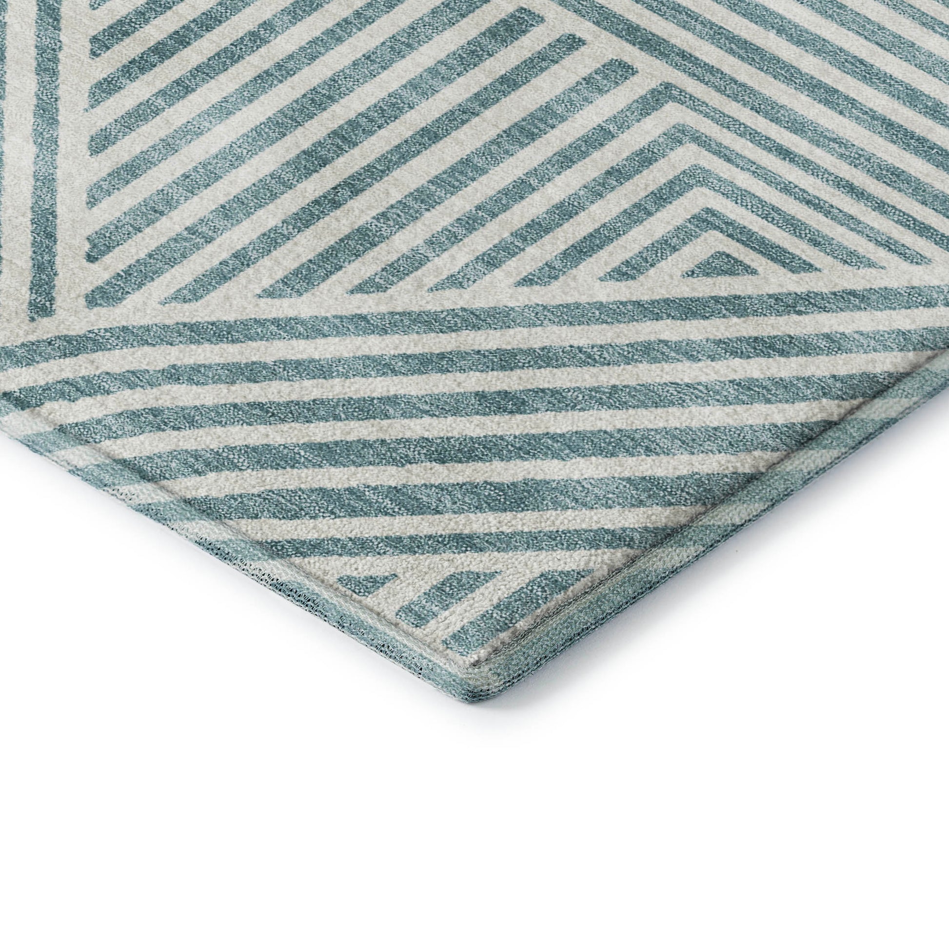 Dalyn Rugs The Reserve  Teal  Geometric