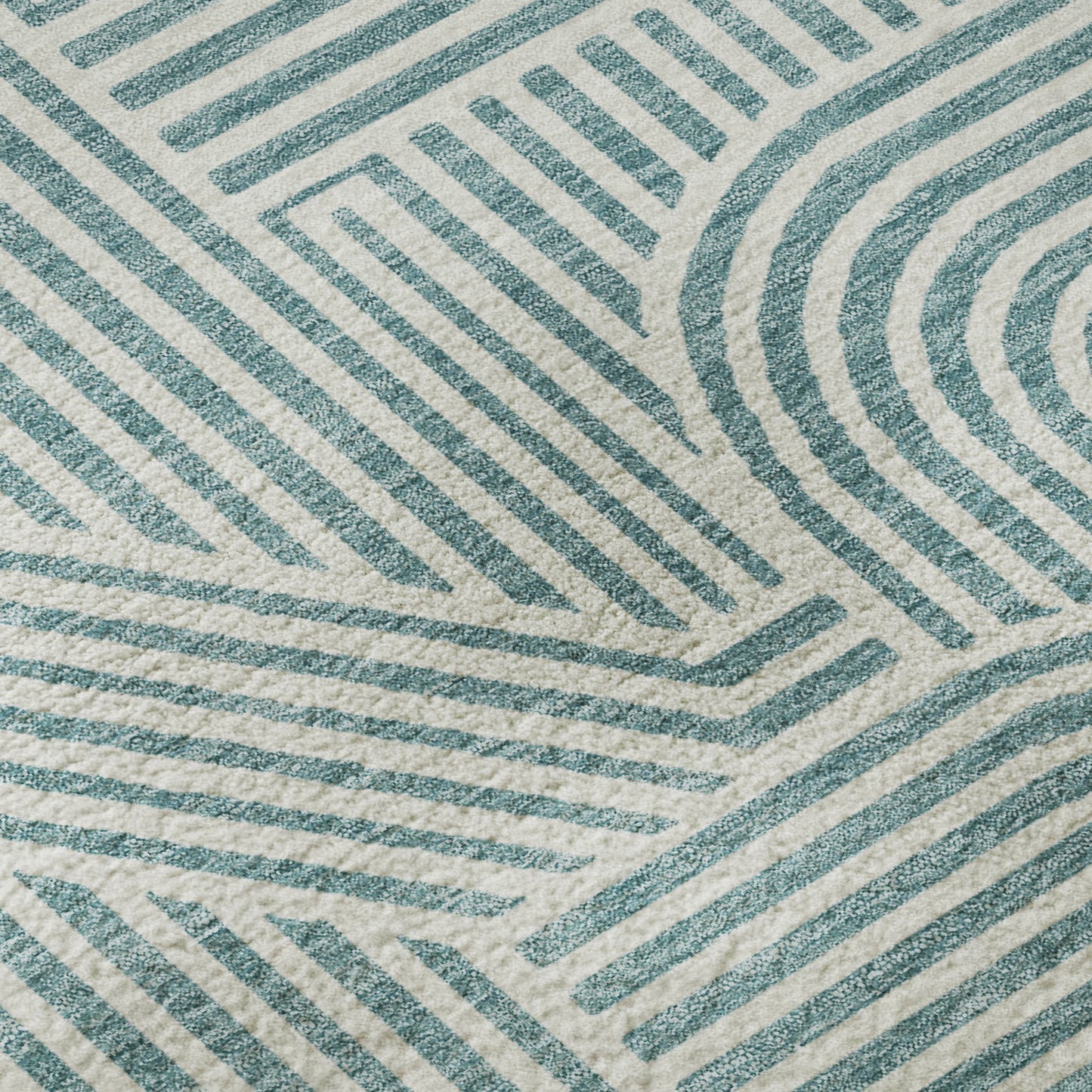 Dalyn Rugs The Reserve  Teal  Geometric