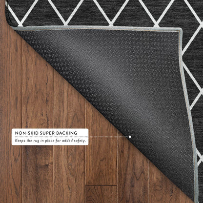 Dalyn Rugs The Reserve  Black  Geometric
