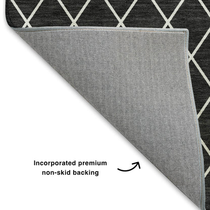 Dalyn Rugs The Reserve  Black  Geometric