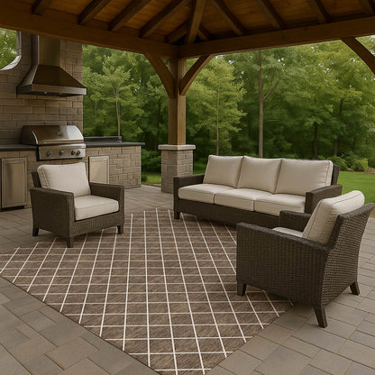 Dalyn Rugs The Reserve  Brown  Geometric