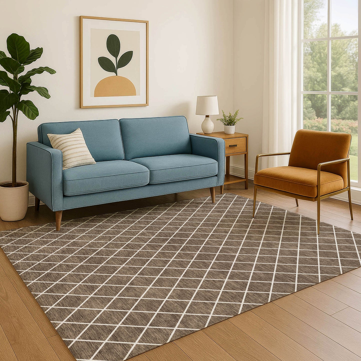 Dalyn Rugs The Reserve  Brown  Geometric