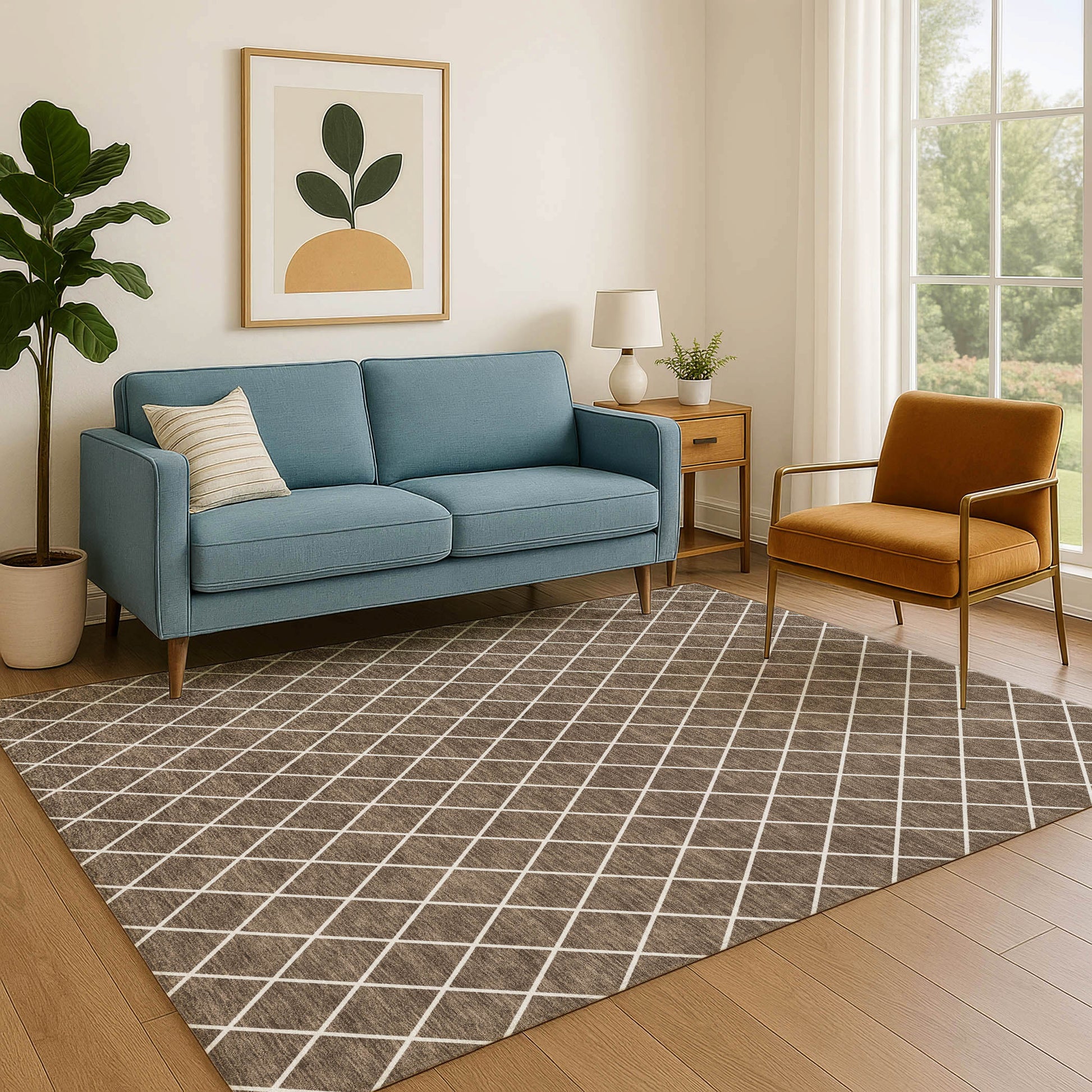 Dalyn Rugs The Reserve  Brown  Geometric