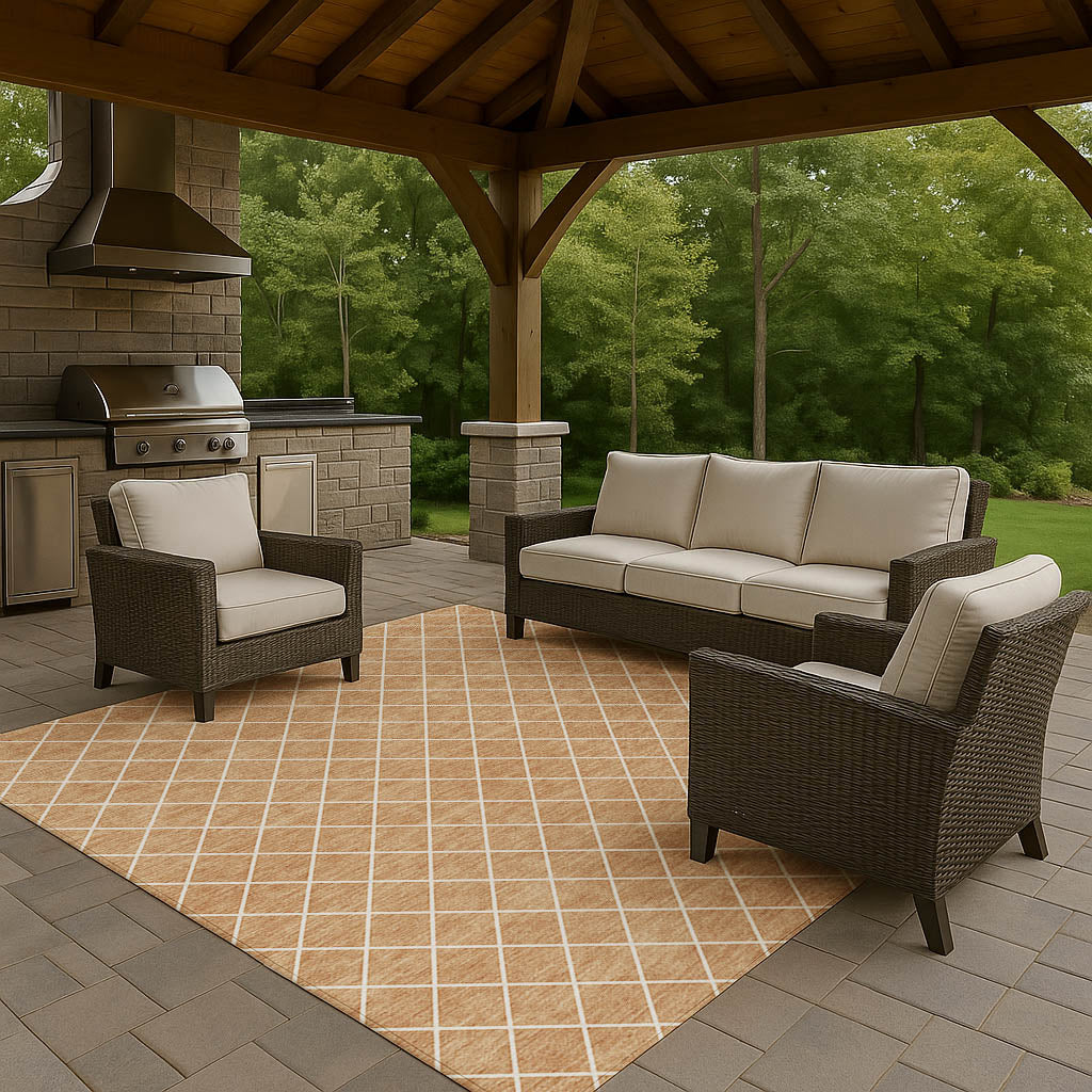 Dalyn Rugs The Reserve  Copper  Geometric