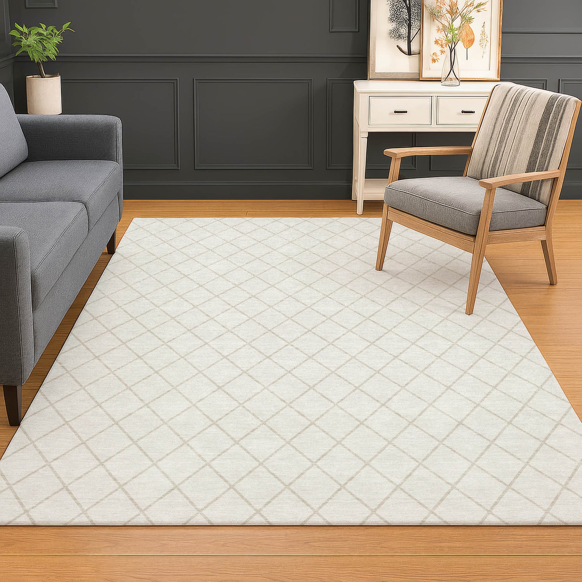 Dalyn Rugs The Reserve  Ivory  Geometric