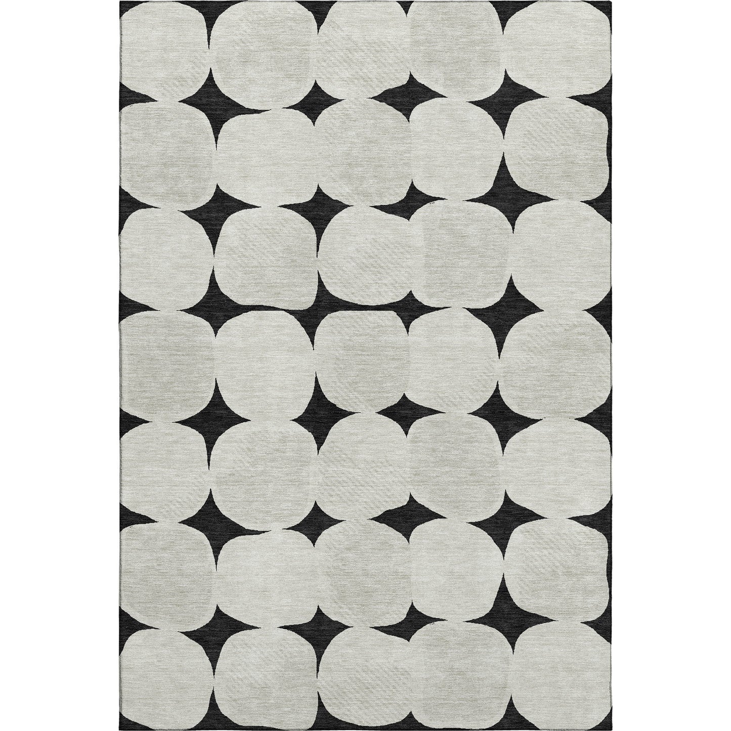 Dalyn Rugs The Reserve  Black  Geometric