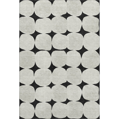 Dalyn Rugs The Reserve  Black  Geometric