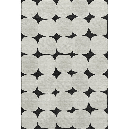 Dalyn Rugs The Reserve  Black  Geometric