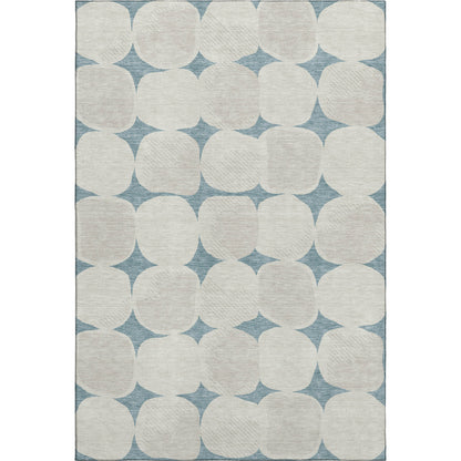 Dalyn Rugs The Reserve  Teal  Geometric
