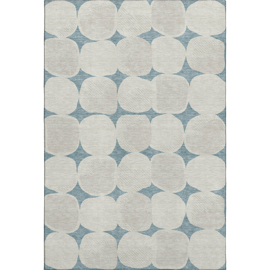 Dalyn Rugs The Reserve  Teal  Geometric