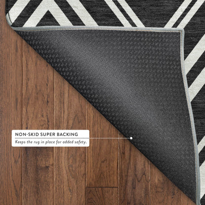 Dalyn Rugs The Reserve  Black  Geometric