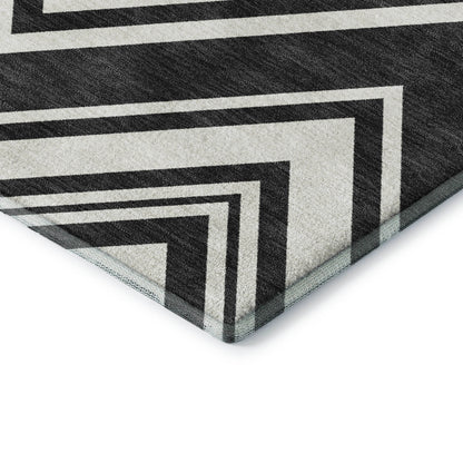Dalyn Rugs The Reserve  Black  Geometric