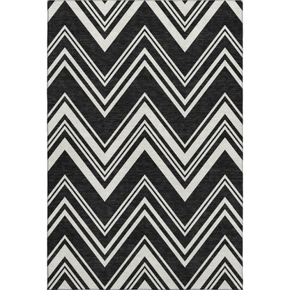 Dalyn Rugs The Reserve  Black  Geometric