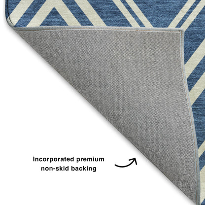 Dalyn Rugs The Reserve  Blue  Geometric
