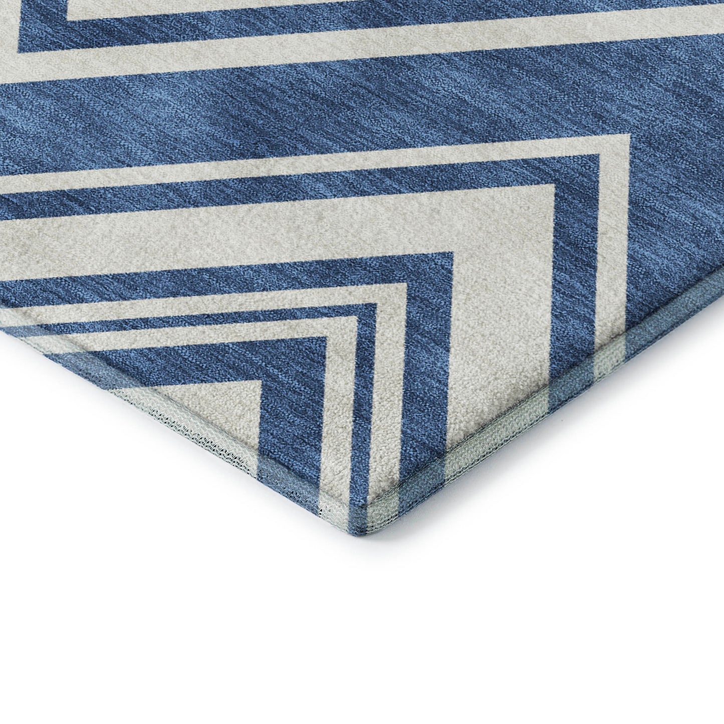 Dalyn Rugs The Reserve  Blue  Geometric