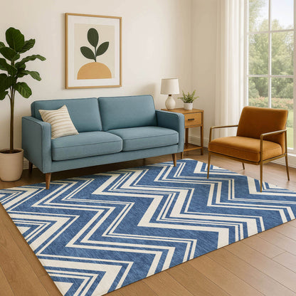Dalyn Rugs The Reserve  Blue  Geometric