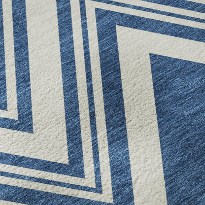 Dalyn Rugs The Reserve  Blue  Geometric