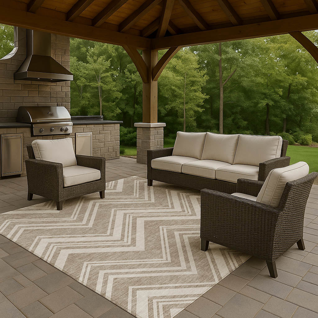 Dalyn Rugs The Reserve  Khaki  Geometric