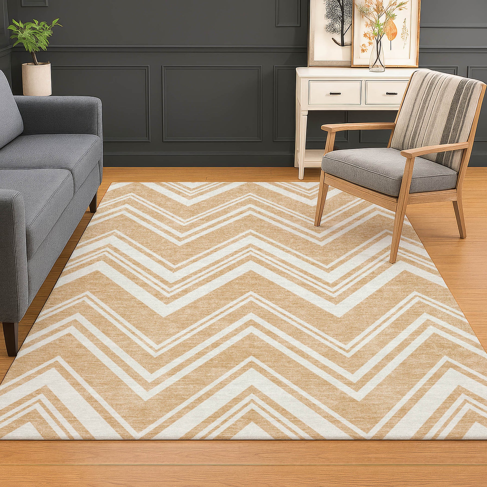 Dalyn Rugs The Reserve  Peach  Geometric