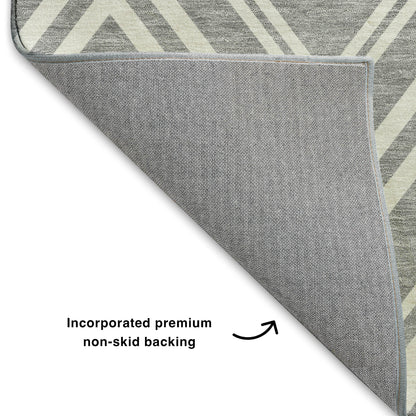 Dalyn Rugs The Reserve  Pewter  Geometric