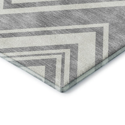 Dalyn Rugs The Reserve  Pewter  Geometric