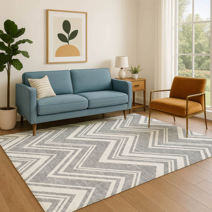 Dalyn Rugs The Reserve  Pewter  Geometric