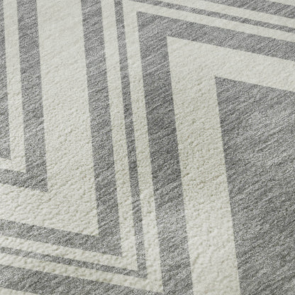 Dalyn Rugs The Reserve  Pewter  Geometric