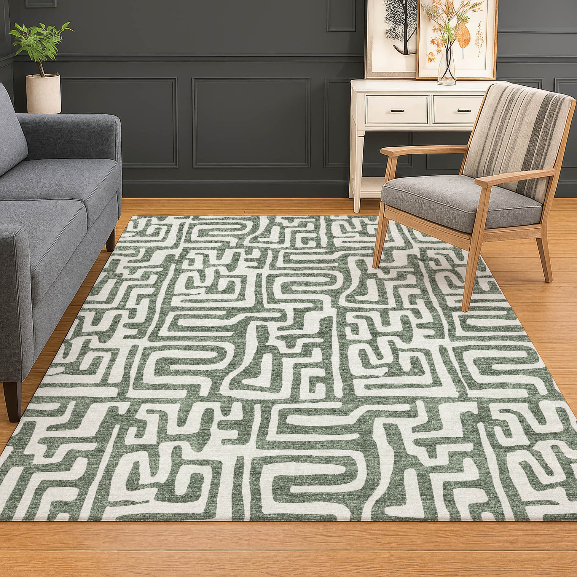 Dalyn Rugs The Reserve  Basil  Geometric