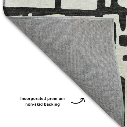 Dalyn Rugs The Reserve  Black  Geometric