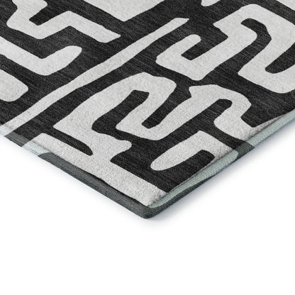 Dalyn Rugs The Reserve  Black  Geometric