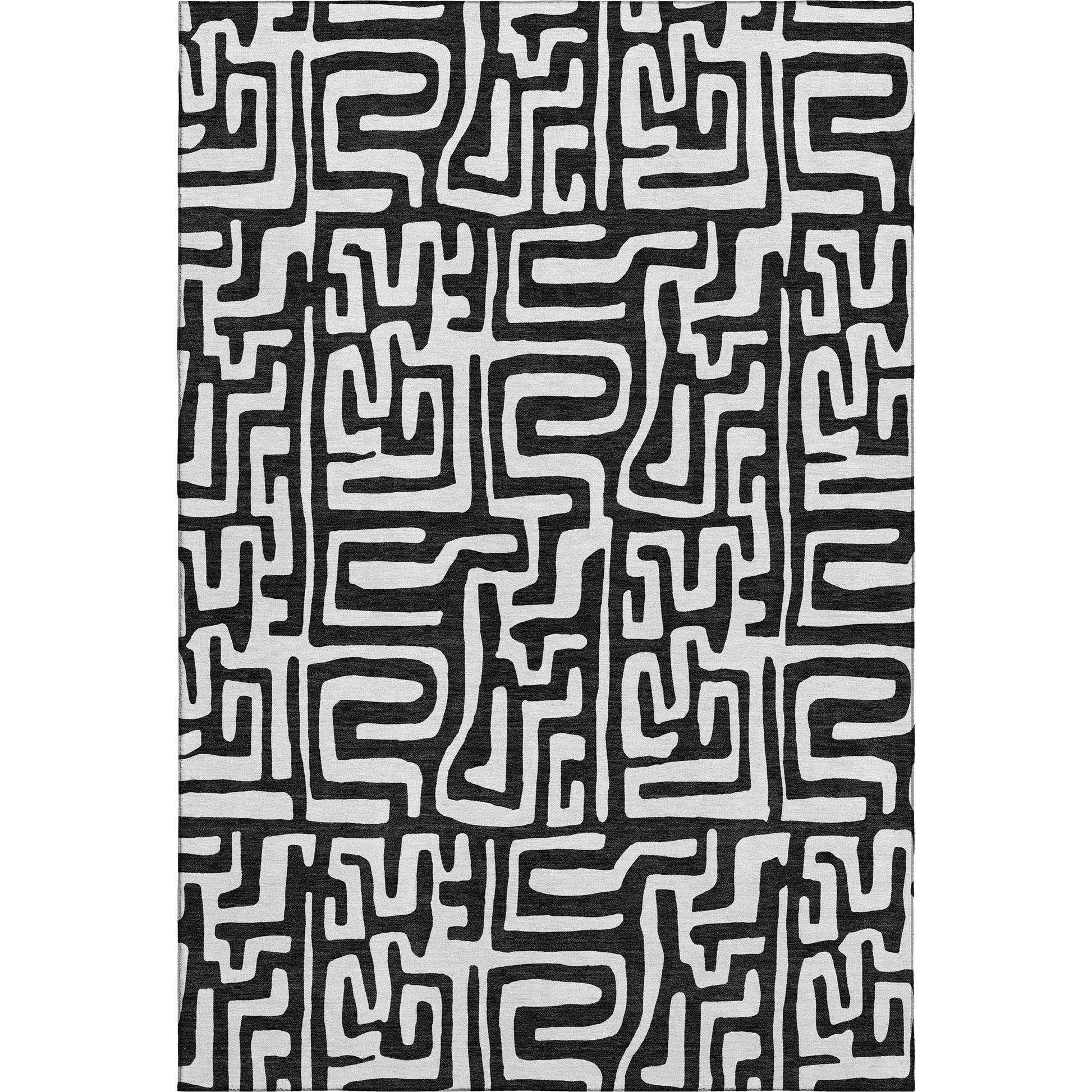 Dalyn Rugs The Reserve  Black  Geometric