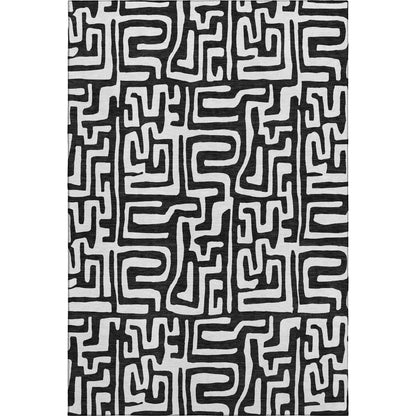 Dalyn Rugs The Reserve  Black  Geometric