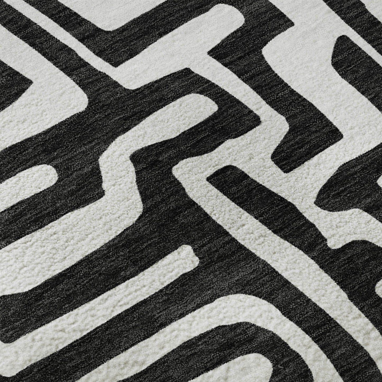 Dalyn Rugs The Reserve  Black  Geometric